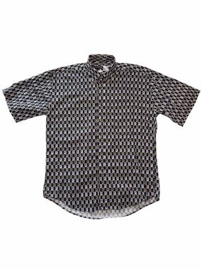 VTG Alexander Martin Golfer Button Down Short Sleeve Shirt Mens Small